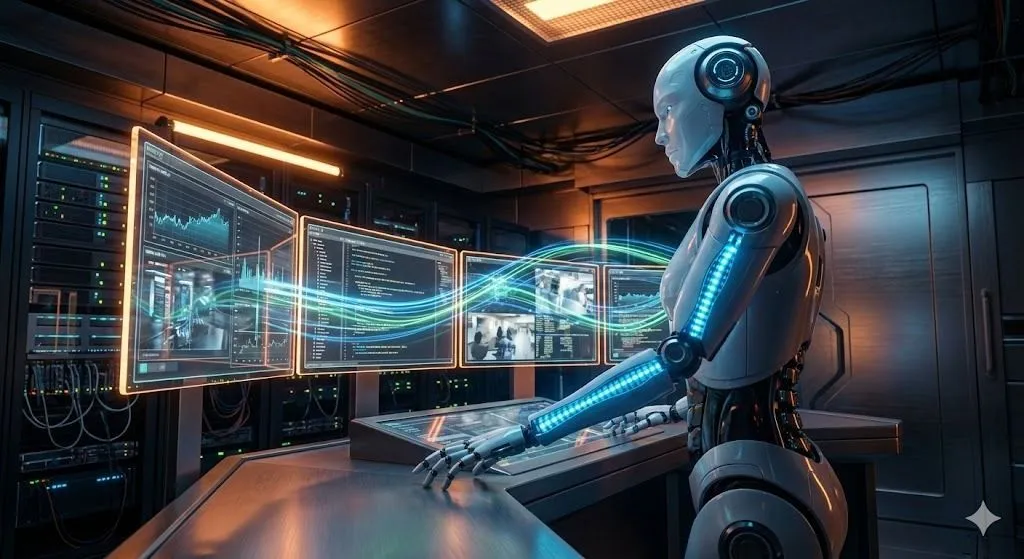 Replit code editor showing AI generating a Python automation script