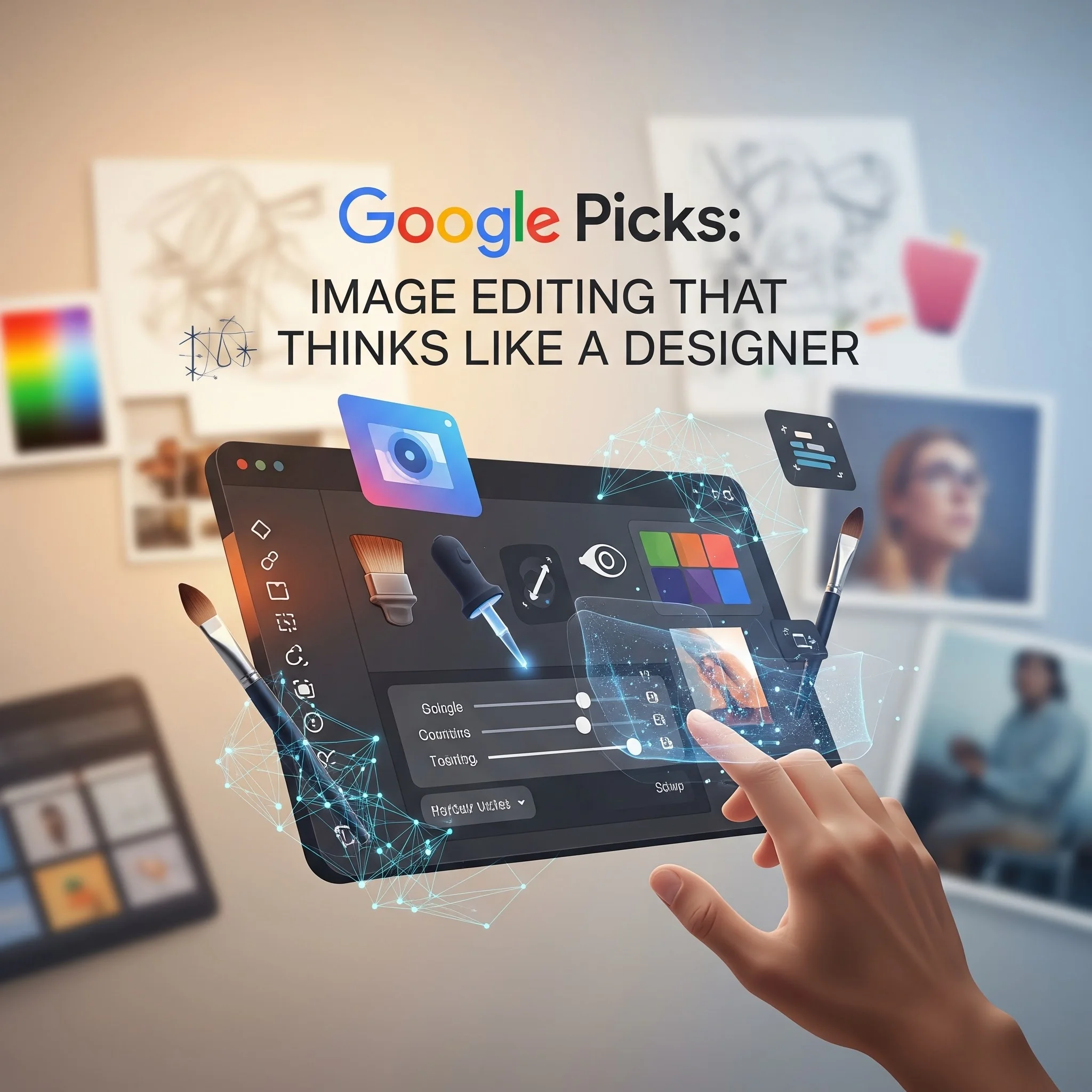 Google Flow creative suite interface showing AI-powered video and audio tools