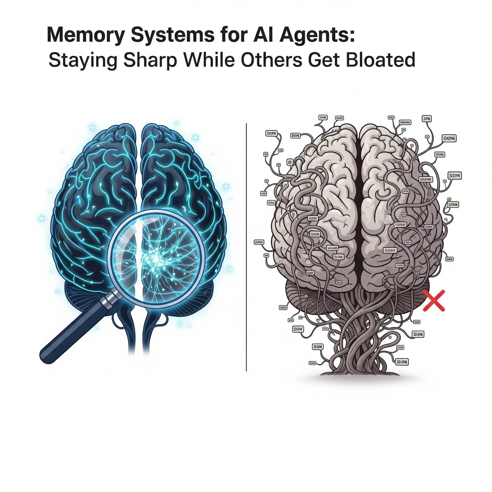 Hermes Agent memory system diagram showing USER.md and MEMORY.md files with hard size limits